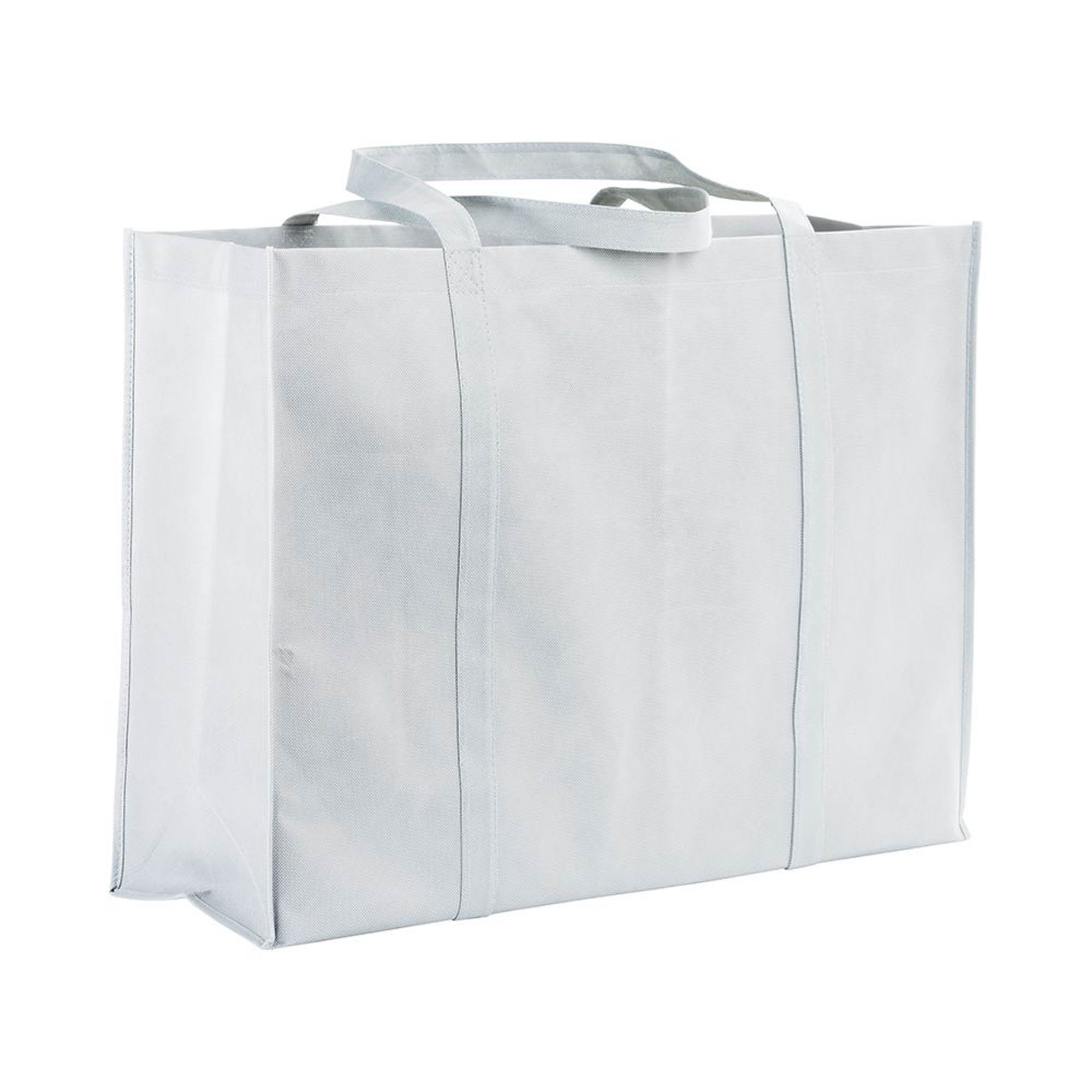 18106_01 Shopper maxi con soffietto in TNT 100 g/m2 cucito, manici lunghi - immagine 1
