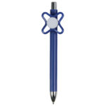 Penna a scatto in plastica colorata con spinner colorato