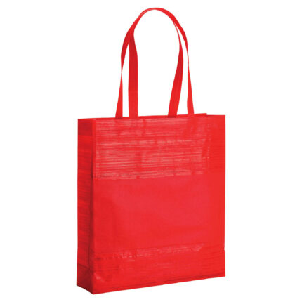 Shopper in TNT termosaldato con soffietto, manici 65 cm