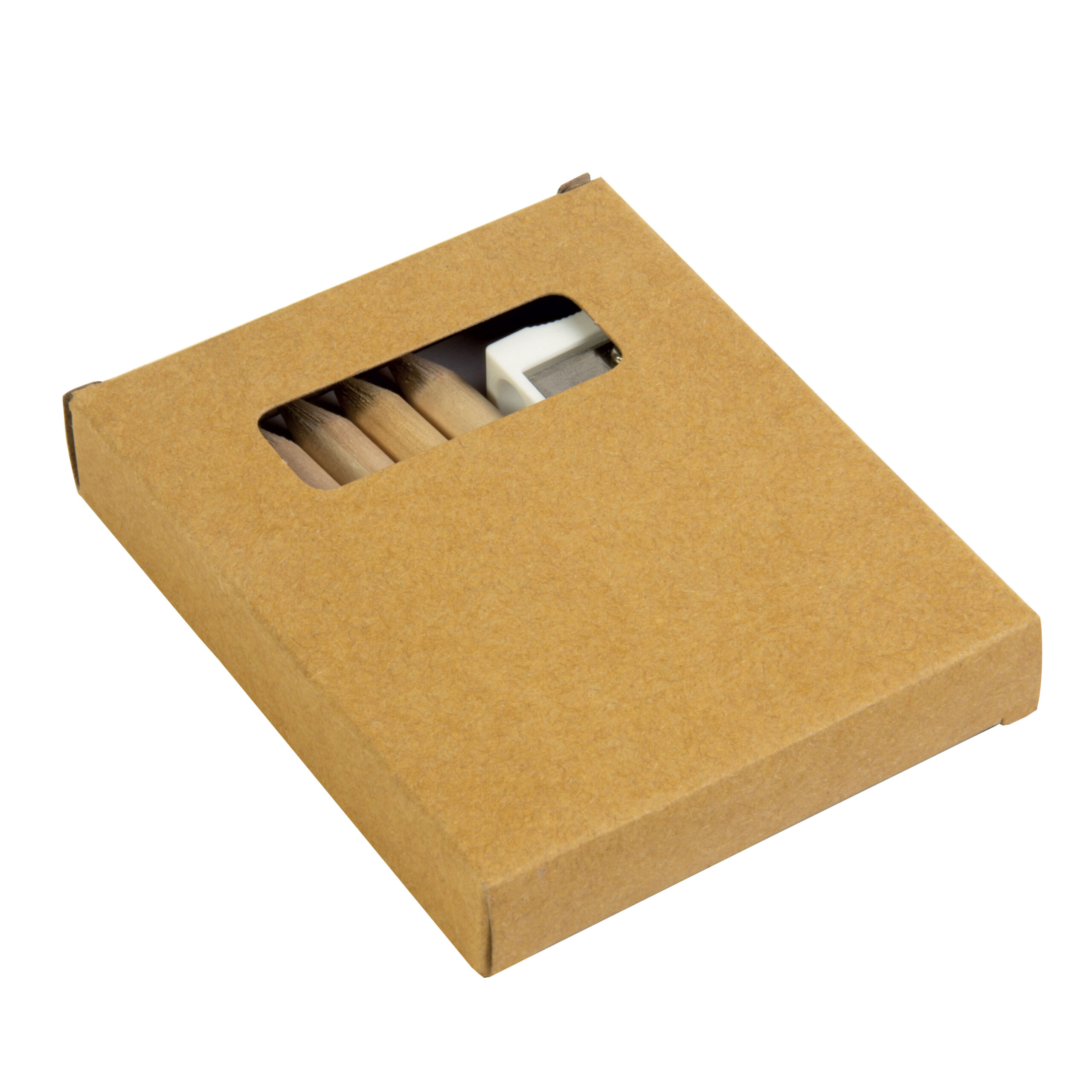 20817_22-4 Set composto da 6 matite in legno colorate, temperino in plastica e album, in scatola - immagine 1