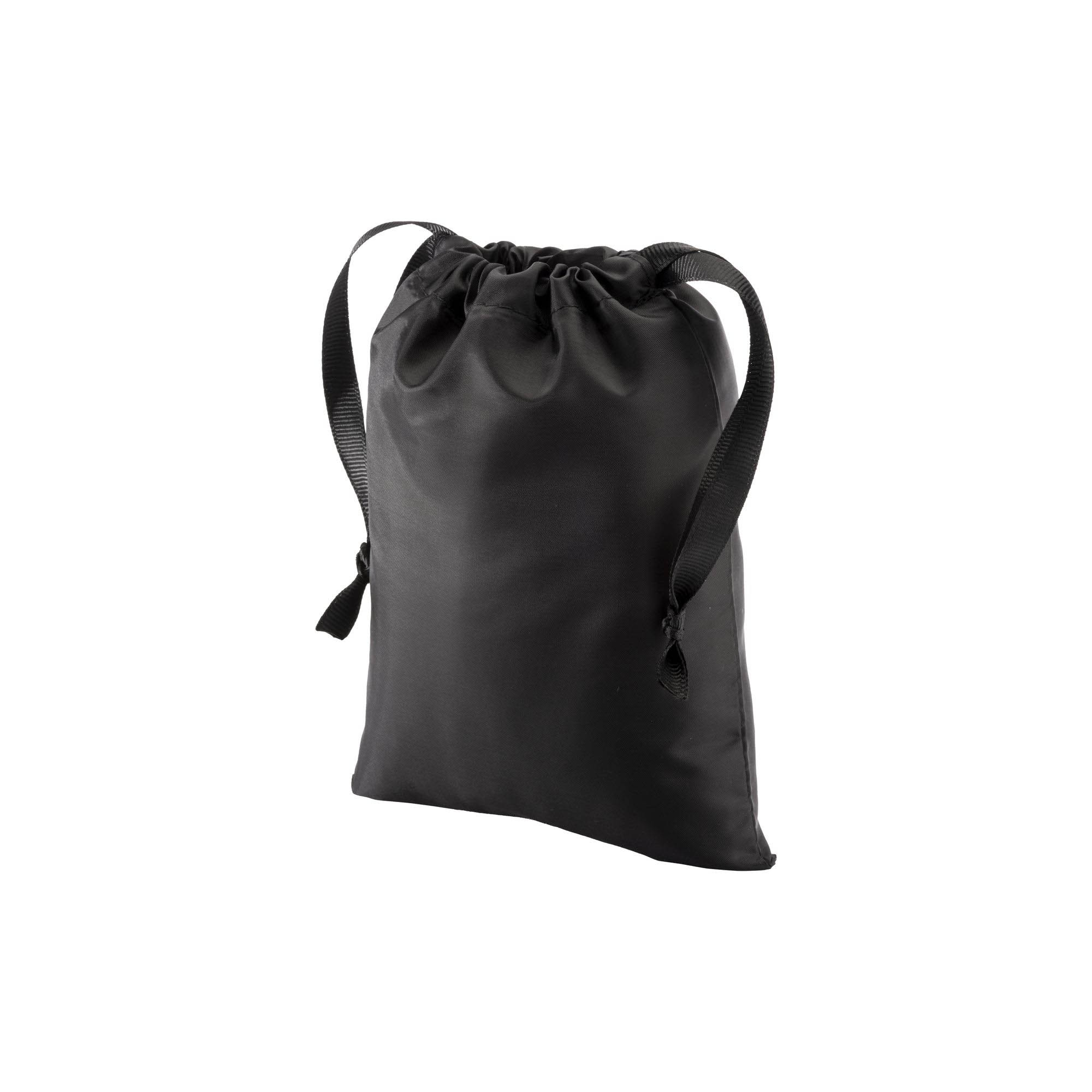 22113_02 Sacchetto regalo in R-pet 210T con chiusura a strozzo, 15x20 cm - immagine 1