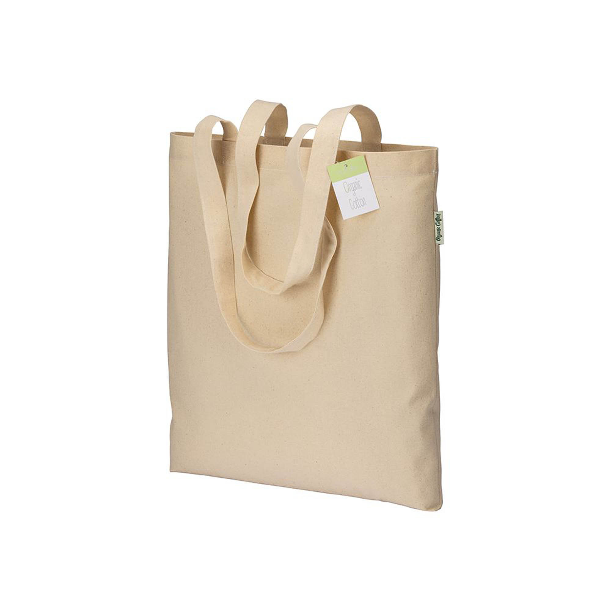 22116_22 Shopper in cotone biologico 190 g/m2, manici lunghi - immagine 1