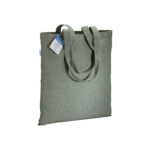Shopper carbon neutral in cotone riciclato  280 g/m2, manici lunghi