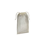 Sacchetto regalo in policotone brillante 90 g/m2 con chiusura a strozzo