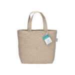 Shopper in cotone riciclato  150 g/m2 con manici corti