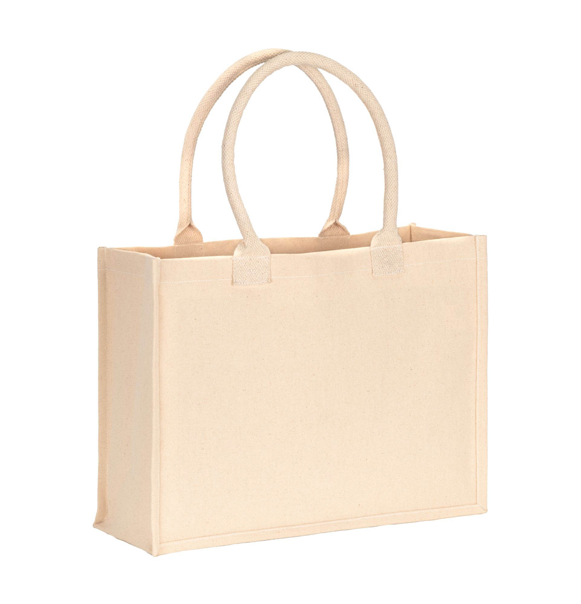 25108_22-6 Borsa shopper in cotone laminato da 300 g/m2 - immagine 1
