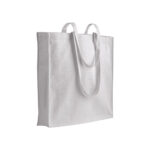 Borsa shopper a tinta unita in cotone riciclato da 220 g/m2