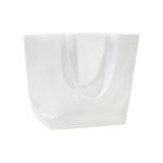Borsa shopper trasparente in PP laminato 110 g/m2