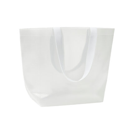 Borsa shopper trasparente in PP laminato 110 g/m2