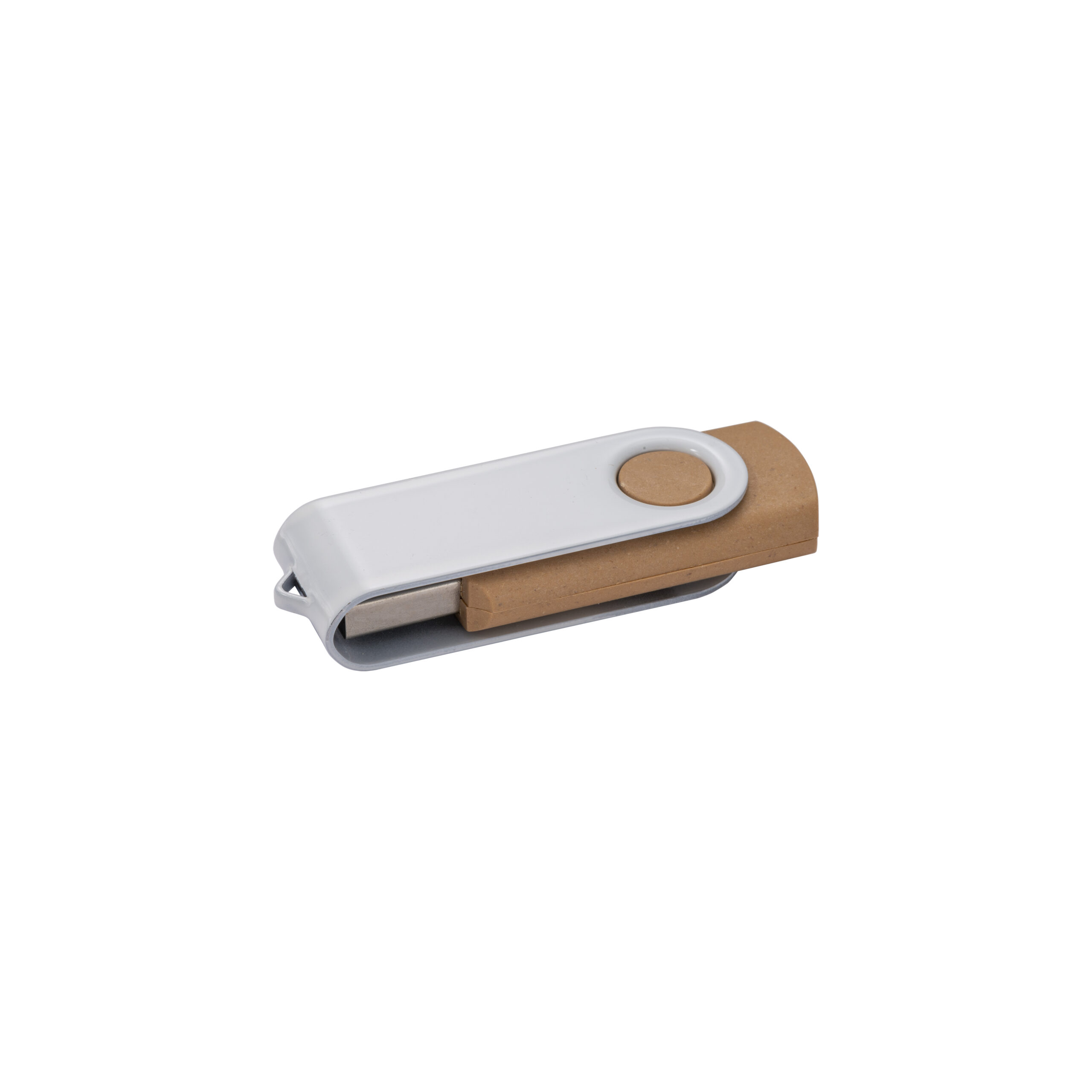 22454_01 Chiavetta USB 4 Gb girevole in paglia di grano - immagine 1