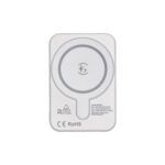 Power bank magnetica R-ABS 5000 mAh, output wireless 15W con sticker magnetico