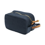 Beauty case in canvas riciclato  con maniglia laterale