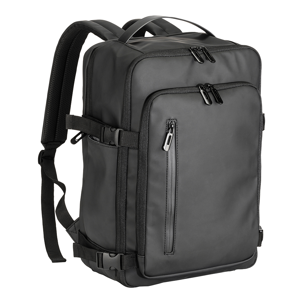 dm25102_02 Zaino da viaggio cabin size con porta pc (15) in soft PU water resistant - immagine 1