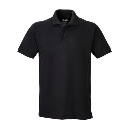 Polo unisex in cotone e poliestere rigenerati da 200 g/m2