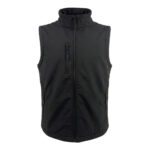 Smanicato softshell unisex in tessuto rigenerato da 280 g/m2