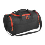 Borsone sport in polyester 600D con tasca porta scarpe