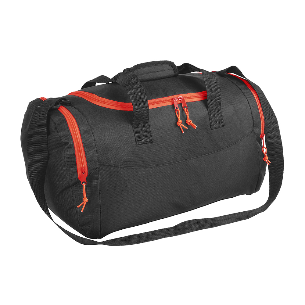 19161_23 Borsone sport in polyester 600D con tasca porta scarpe - immagine 1